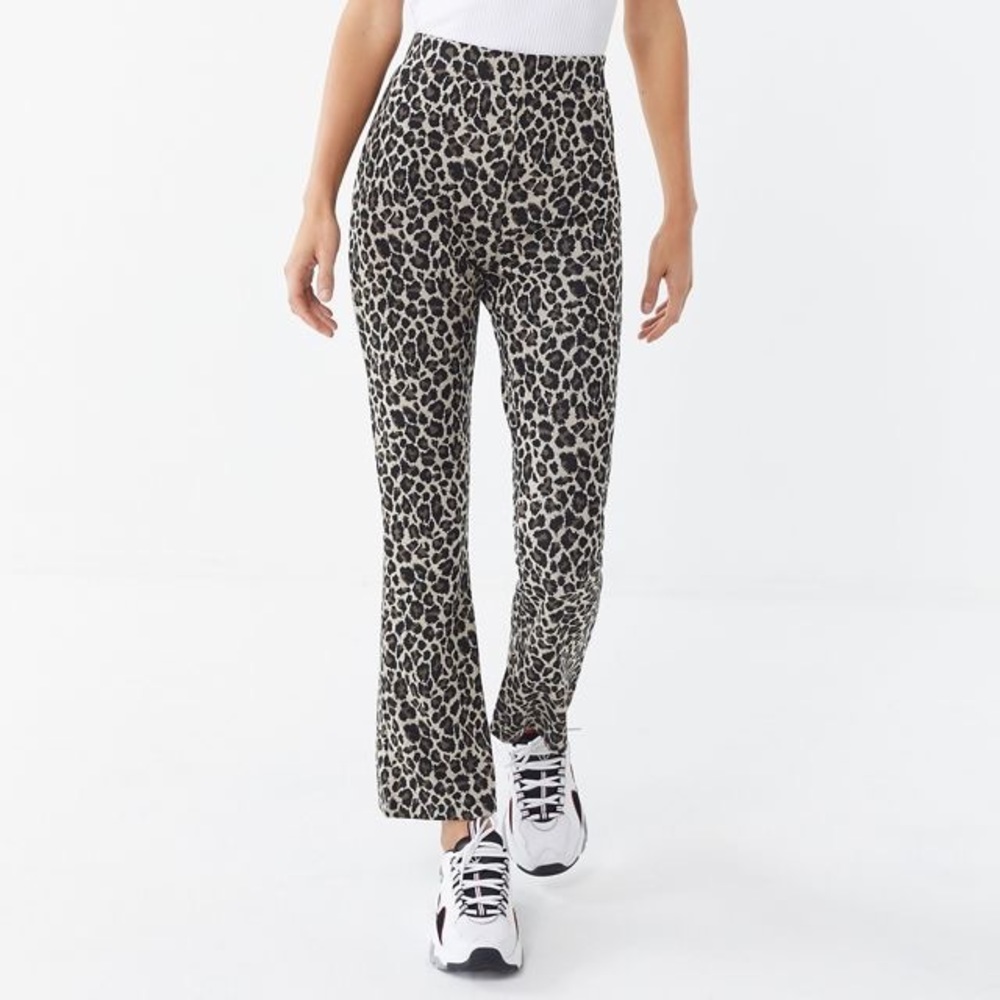 Urban Outfitters Flare Cheetah Pant